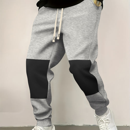 Chic and stylish men's athletic pants with modern color-block elements