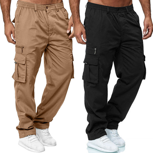 Men's cargo pants with elastic waistband and practical side pockets Chic and Style