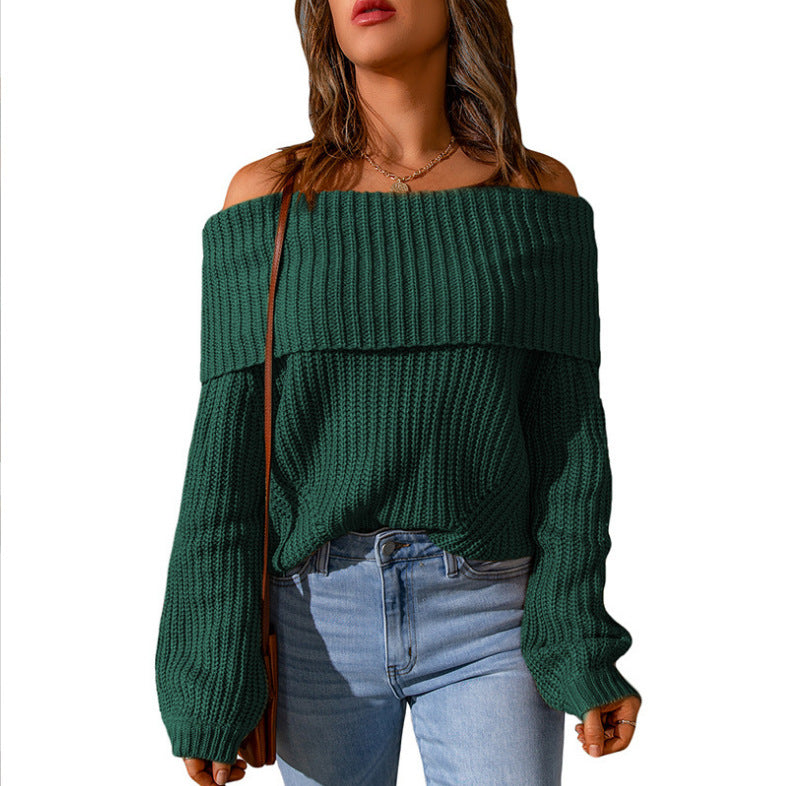 Dames Pull en Tricot Off-Shoulder Chic und Stil
