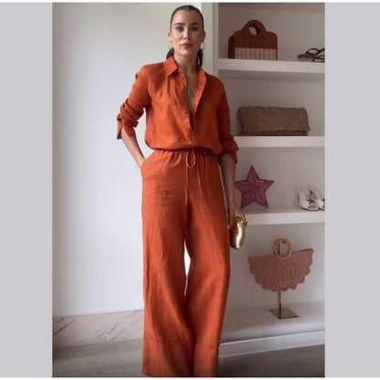 Dames décontracté combinaison dans un look casual élégant Chic und Stil