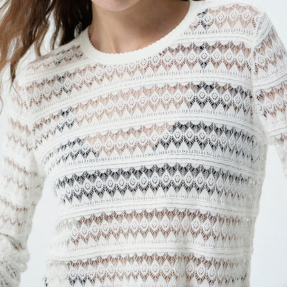 Pullover en dentelle chic pour femmes Chic und Stil