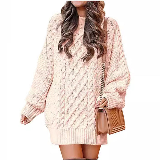 Femme Grand pull en tricot à motif torsadé et coupe décontractée Chic und Stil
