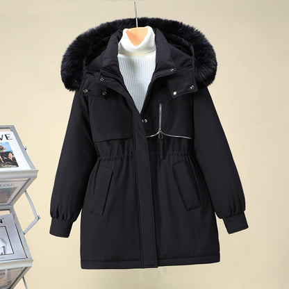 Functional winter jacket for women with removable hood and faux fur trim Chic und Stil