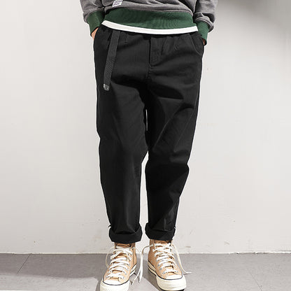 Casual cargo pants for men with adjustable waist and deep side pockets Chic and Style