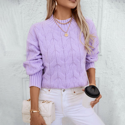 Dames Gros Tricot Pull Chic und Stil