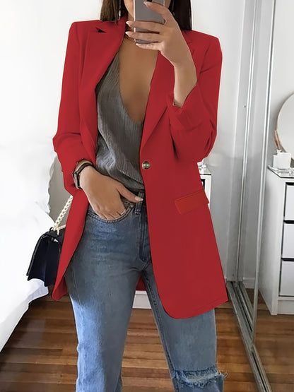 Blazer femme élégant avec une silhouette épurée et des poches pratiques Chic und Stil