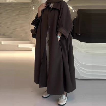 Robe chemise tendance pour femme à manches longues et coupe élégante Chic und Stil