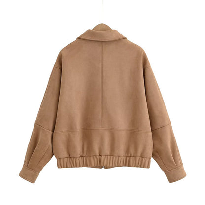 Dames gilet à la mode en imitation cuir suédé de haute qualité Chic und Stil