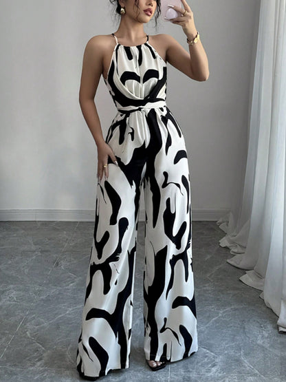 Dames Combinaison avec col haut et élégante drapé Chic und Stil