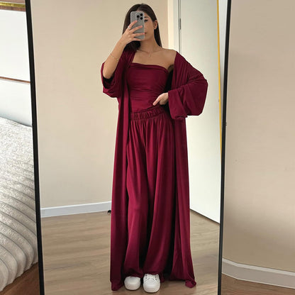 Airy loungewear set for women with long kimono Chic and Style