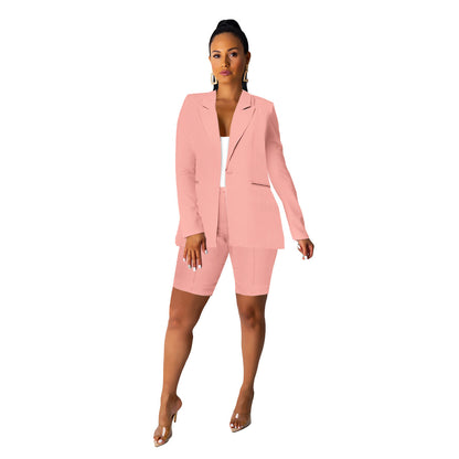 Elegant blazer set for women with shorts and refined details Chic and Style