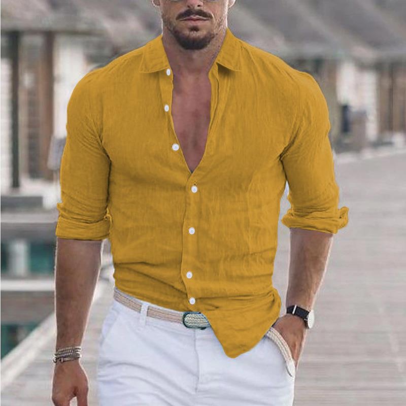 Chemise en lin pour hommes avec coupe moderne et design cintré Chic und Stil