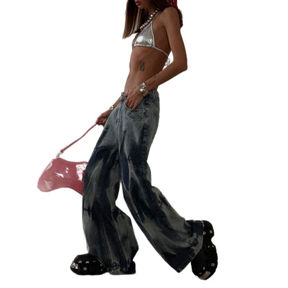 Dames Jeans larges avec lavage unique Chic und Stil