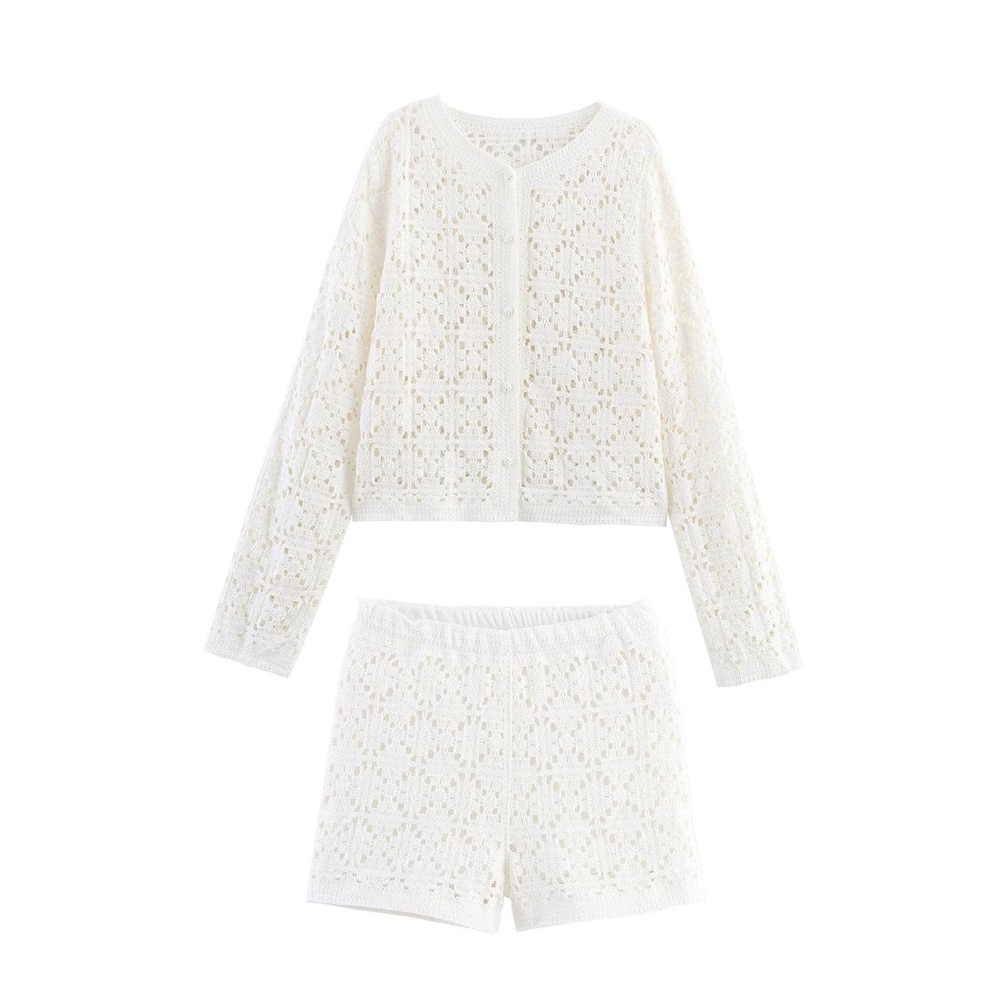 Ensemble de bikini de loisirs pour femmes avec haut en crochet et shorts Chic und Stil
