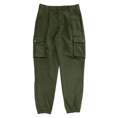 Casual cargo pants for men with elastic waistband and practical pockets Chic und Stil