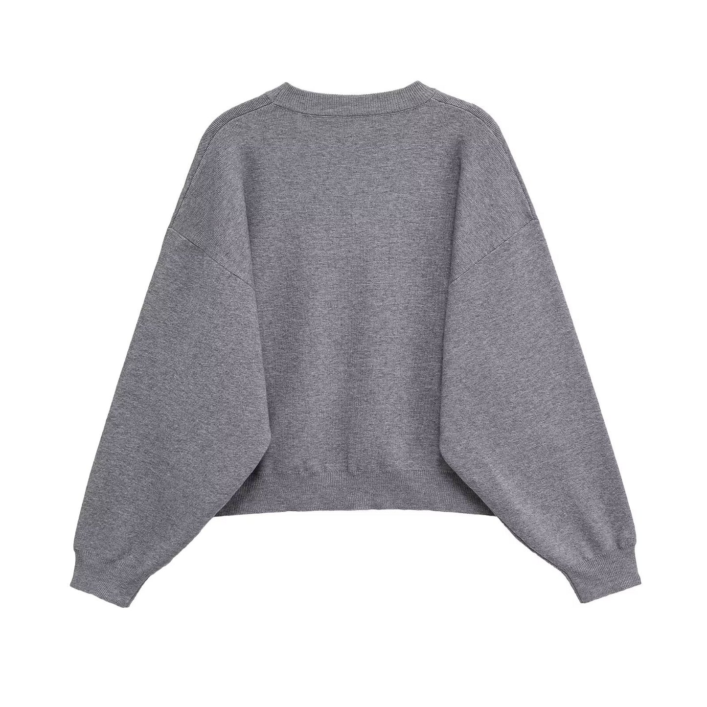 Dames pull-over décontracté oversize en tissu de sweat doux Chic und Stil