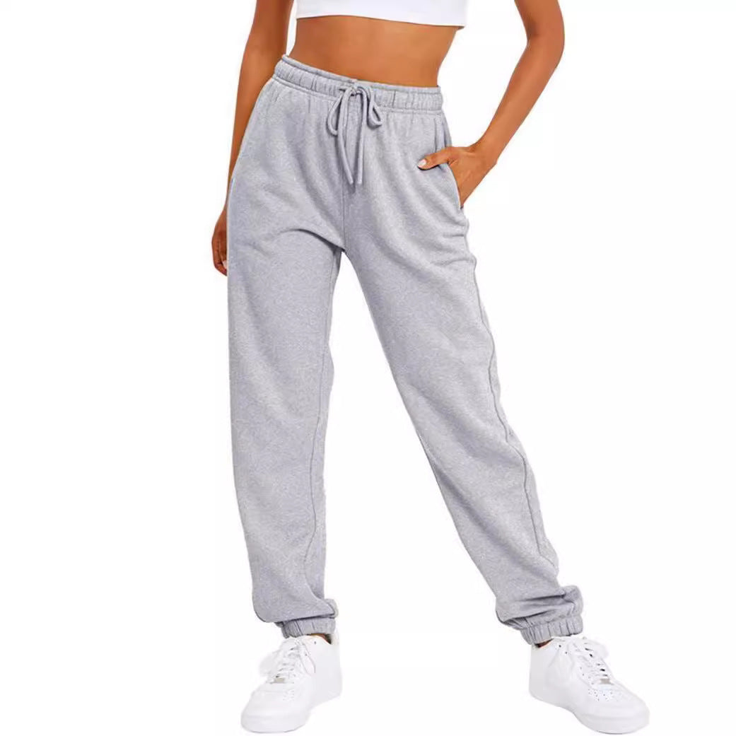 Dames confortable pantalon de sport avec taille élastique et poches latérales Chic und Stil