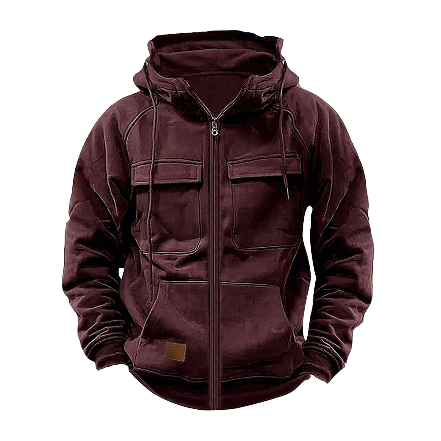 Functional hooded jacket for men with practical pockets Chic and Style