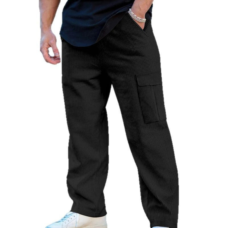 Casual cargo pants for men with elastic waist and practical pockets Chic and Style