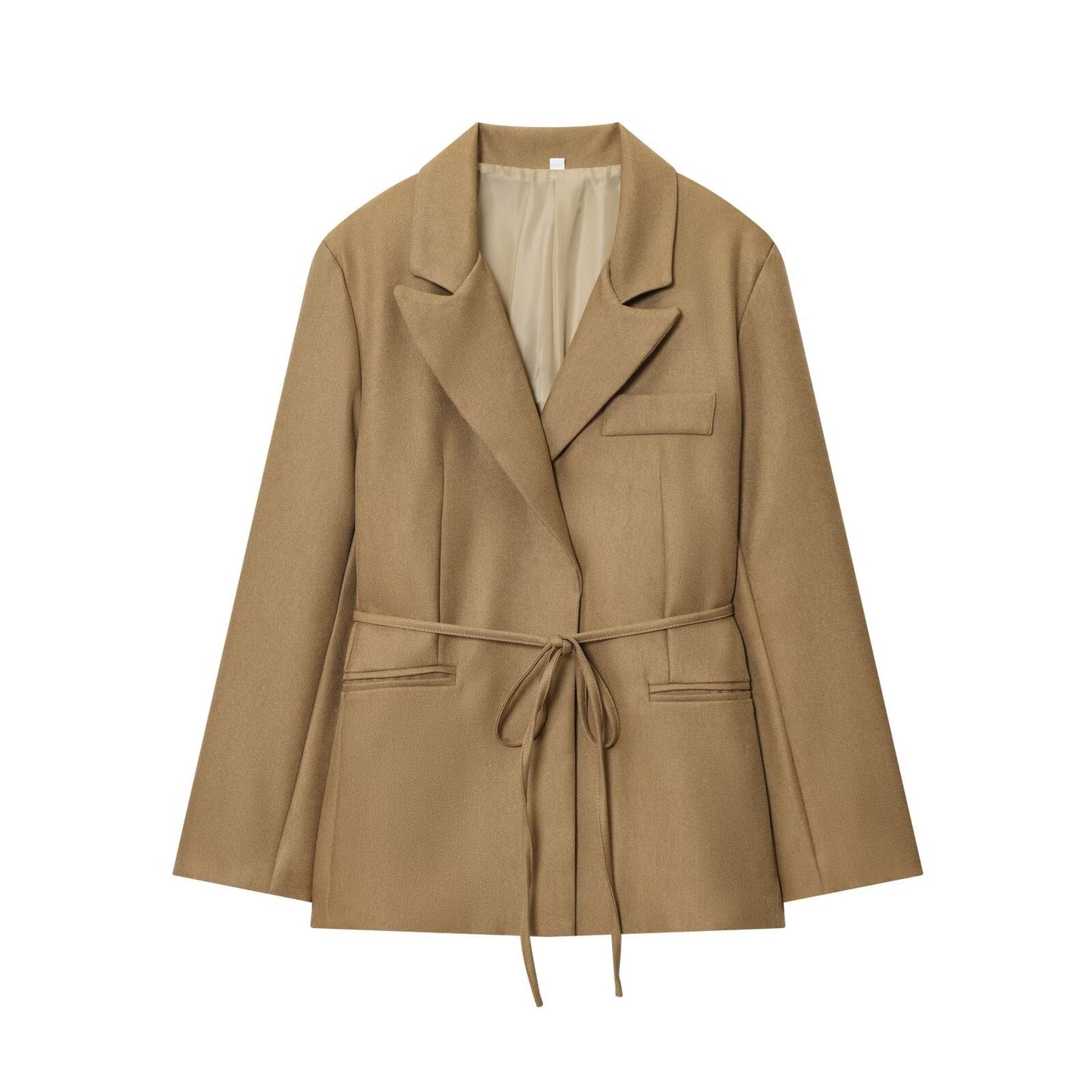 Dames Élégant Wrap-Veste avec ceinture ajustable Chic und Stil