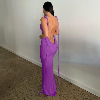 Robe moulante à volants pour femmes avec bretelles réglables Chic und Stil