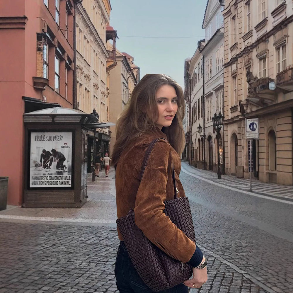 Elegant women's suede jacket Chic and Style