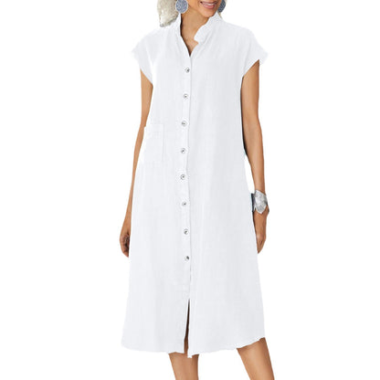 Robe boutonnée décontractée pour femmes Chic und Stil