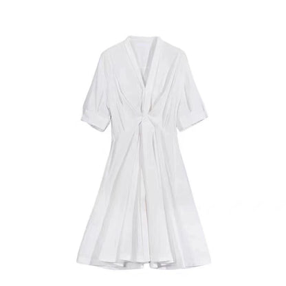 Robe Midi Popeline Élégante pour Femmes Chic und Stil