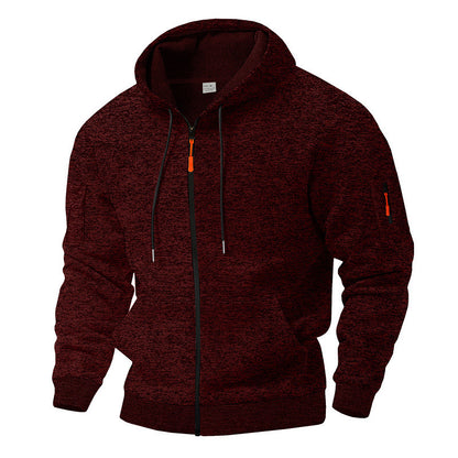 Veste à capuche sportive pour hommes avec zip et poches pratiques Chic und Stil
