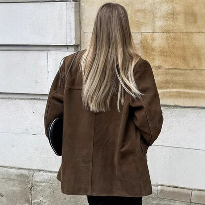 Blazer moderne pour dames en daim Chic und Stil