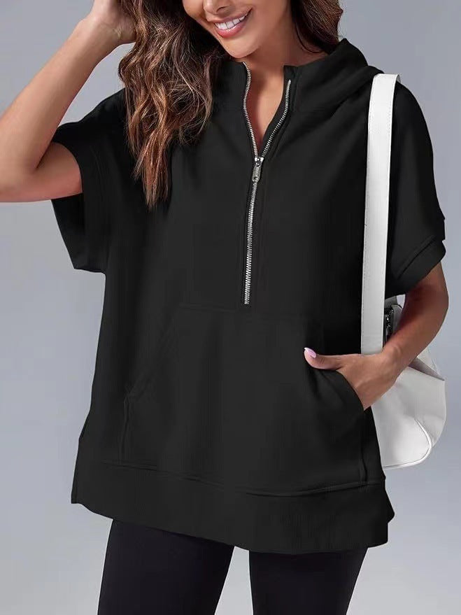 Pull à capuche décontracté pour femmes avec fermeture éclair Chic und Stil