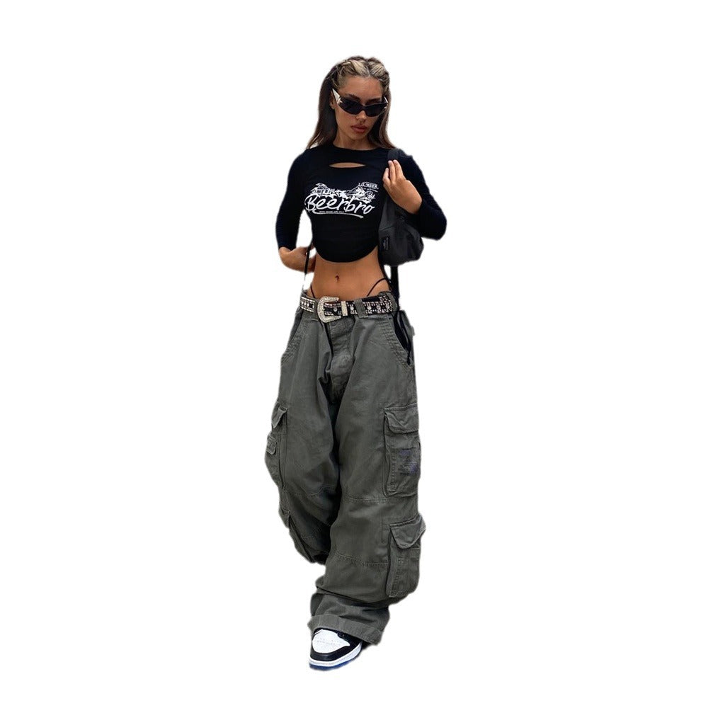 Cargo pants for women with versatile pockets and trendy fit Chic und Stil