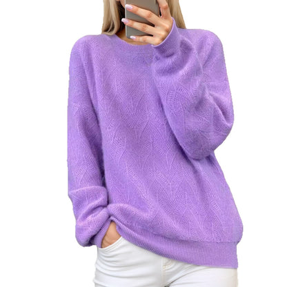 Pull femme en tricot doux avec motif élégant Chic und Stil