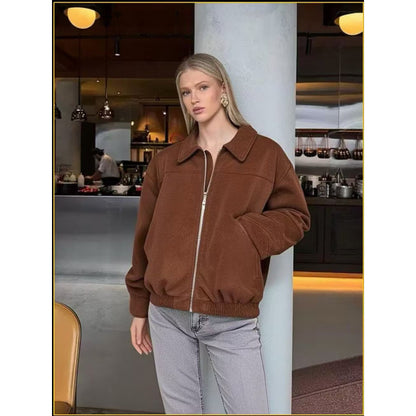 Dames décontractée en cuir véritable Chic und Stil