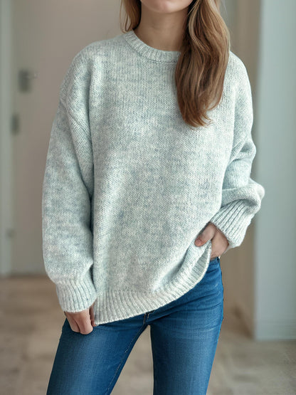 Pull over-sized décontracté pour femmes avec motif de maille texturé Chic und Stil