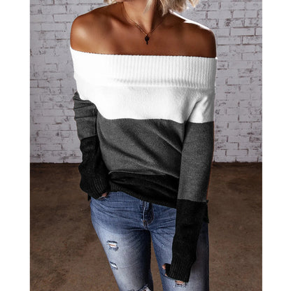 Dames Off-Shoulder Pull Chic und Stil