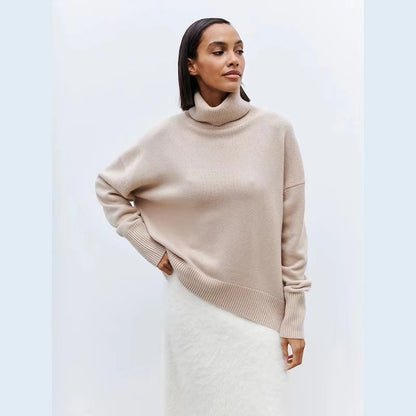 Pull à col loop pour femmes en matériau doux Chic und Stil