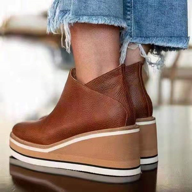 Bottines à talons en suede fin pour femmes avec fermeture éclair pratique Chic und Stil