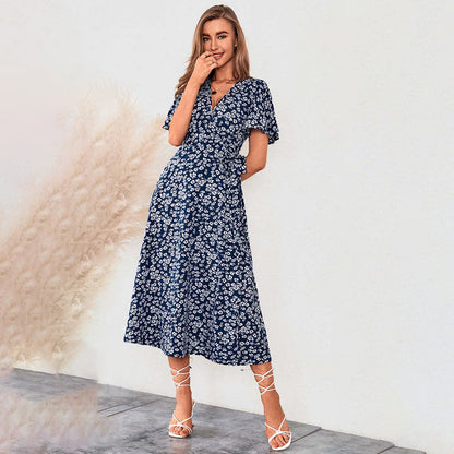 Robe maxi enveloppante Chic und Stil pour femmes