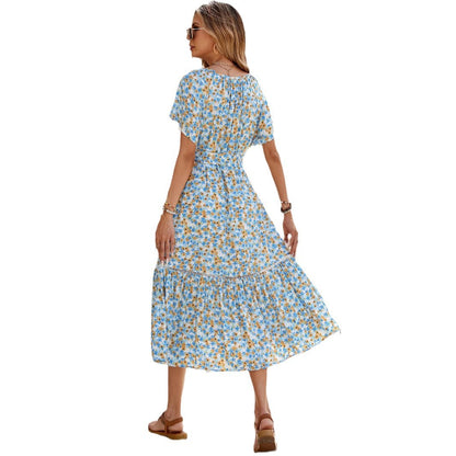 Robe maxi florale bohème pour femmes Chic und Stil