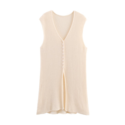Cardigan en tricot pour femmes avec design asymétrique et élégant ceinturon à la taille Chic und Stil