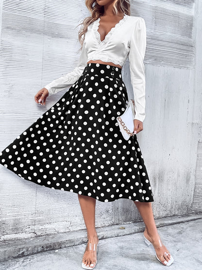 Rochet pour femmes avec des pois et des poches pratiques Chic und Stil