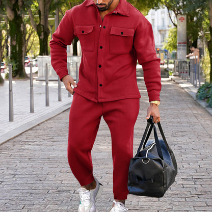 Costume de loisir tendance pour hommes avec poches pratiques et col montant Chic und Stil