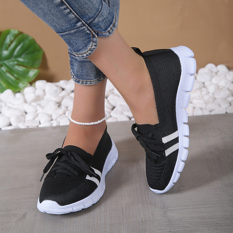 Women breathable and comfortable leisure shoes with elastic upper Chic and Style