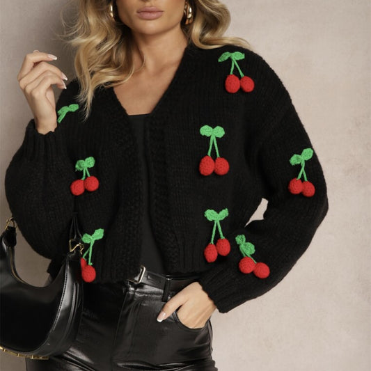 Women Playful Knit Vest with Decorative Details Chic and Style