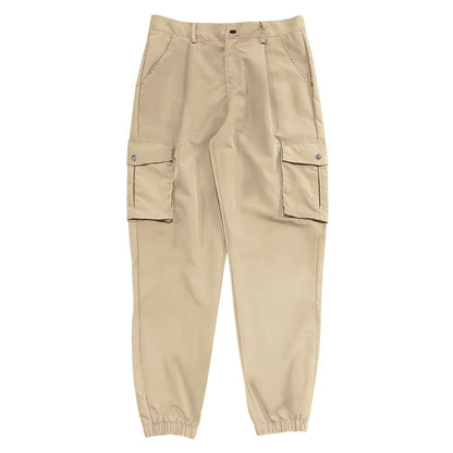 Casual cargo pants for men with elastic waistband and practical pockets Chic und Stil