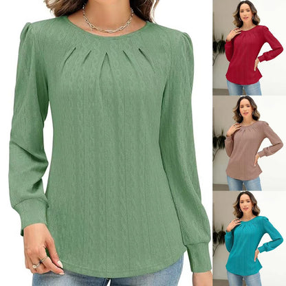 Dames Blouse stylée avec drapé décoratif Chic und Stil