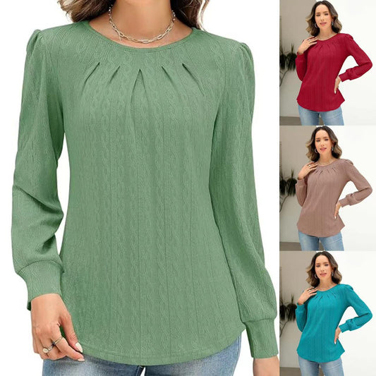 Dames Blouse stylée avec drapé décoratif Chic und Stil