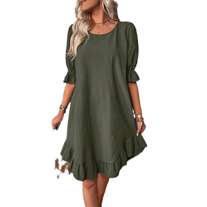 Robe ample à volants pour femme Chic und Stil
