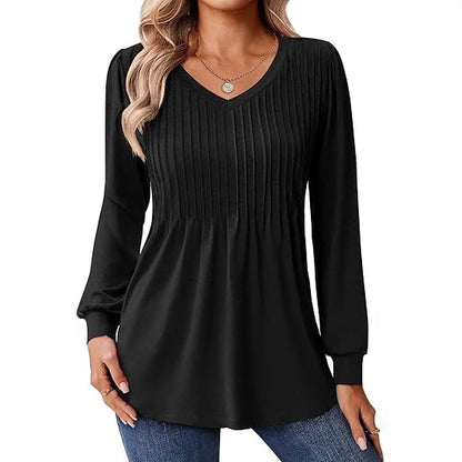 Blouse à manches longues pour femmes avec structure en côtes Chic und Stil